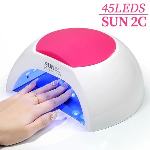 Sun2C UV Nail Lamp 48W Gel Polish Dryer Pedicure Light Manicure Art Machine LED Not Black Handed 260518