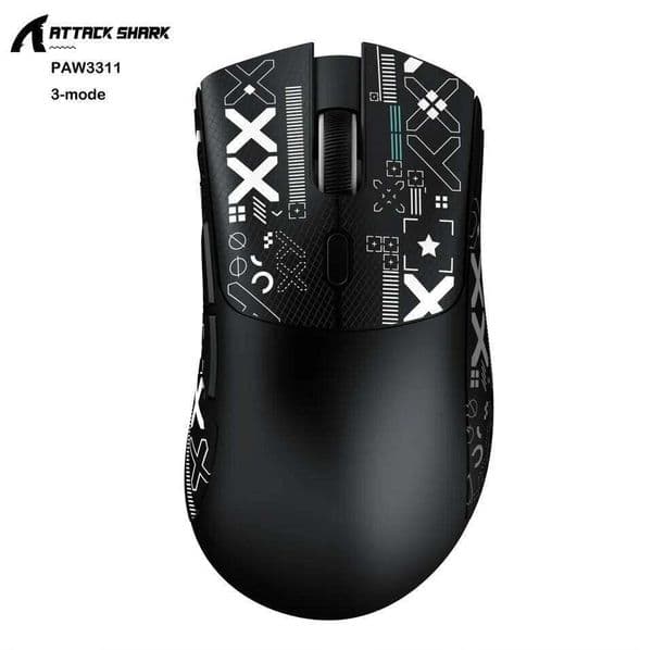 Attack Shark R1 X11 Wireless Bluetooth Gaming Mouse, PAW3311, Tri-Mode Connectivity, 59g Lightweight, for PC, Laptop & Mac W260519