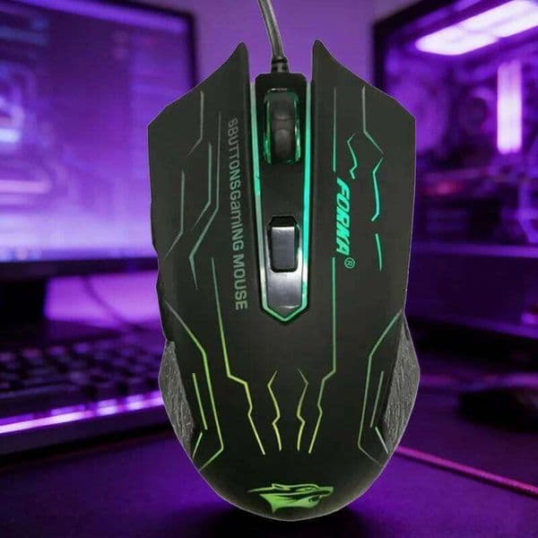 New 2026 Silent Click USB Wired Gaming 6 Buttons RGB Lighting Mute Optical Computer Mouse Mice for PC Laptop Notebook Game W260519