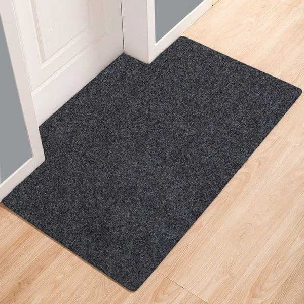 Large Thin Carpet for Mall Door Entrance Doormat Outdoor Indoor Floor Mat Non Slip Bedroom Living Room Area Rug Grey Kitchen Mat L260519