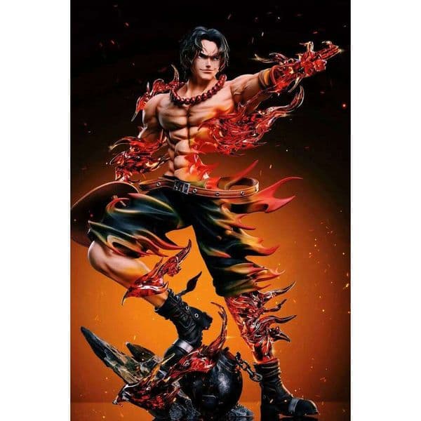 2026 Anime Figure PortgasD Ace Action Figurine Statue Pvc Gk Model Collection Doll Desk Decoration Toy Birthday Gifts 26L0519