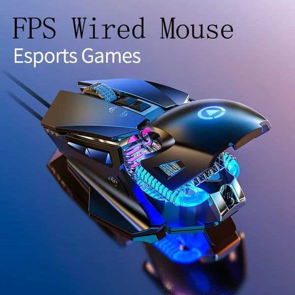 Wired RGB Backlit Esports Gaming Mouse 200-7200 DPI Adjustable USB Wired for PC Laptop F Games Computer Accessories Z260519