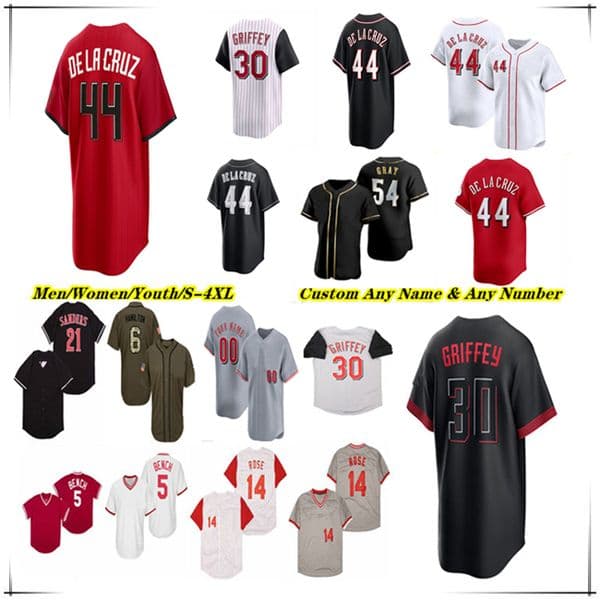 CincinnatiS Reds City Jersey Elly De La Cruz Sal Stewart Spencer Steer Eugenio Suarez Matt McLain TJ Friedl Ke'Bryan Hayes Tyler Stephenson Rhett Lowder Burns Benson