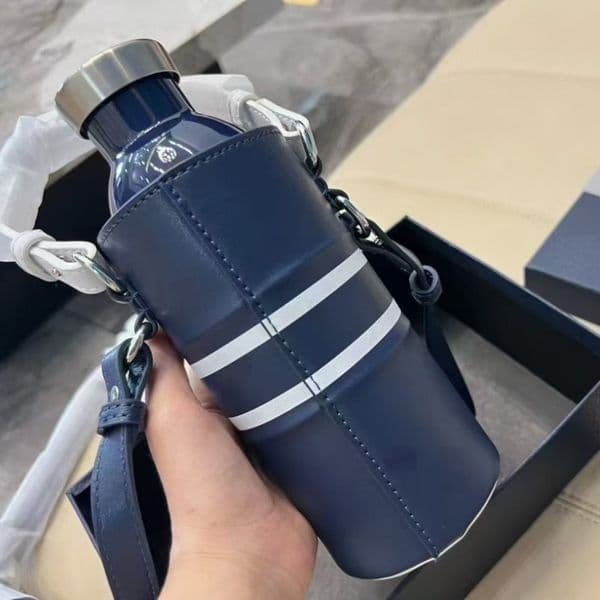 Contemporary Oblique Shoulder Bag Compatible High Volume Beverage Container