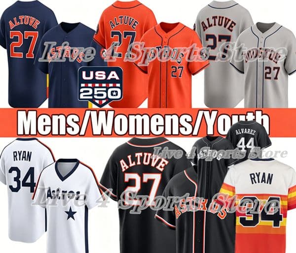 Houstons Yordan Alvarez AstROS Baseball Jersey Jose Altuve Christian Walker Cam Smith Carlos Correa Isaac Paredes Yainer Diaz Jeremy Pena Christian Vazquez Hader