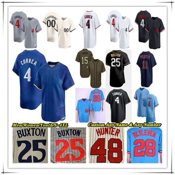 MinnesotaS Baseball Twins Jersey Byron Buxton Luke Keaschall Josh Bell Brooks Lee Matt Wallner Ryan Jeffers Austin Martin Bailey Ober Kody Clemens Caratini Bradley