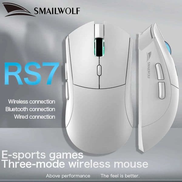 SMAILWOLF RS7 Bluetooth wireless gaming mouse PAW3311 macro driver laptop desktop computer office game 20000dpi Z260519