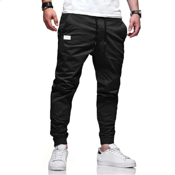 Cargo Pants Mens Loose Straight sports Clothing Solid color sweatpants Large size Joggers Woven pants Casual Male Trousers 260519