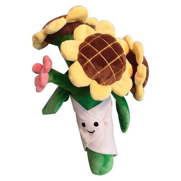 30CM Sunflower Handheld Bouquet Plush Doll Valentines Day Flower Handmade Doll Girls Toy Gift Home Decor Decoration Doll Toys L260519B3RG