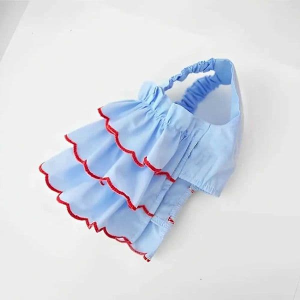 Stylish Thin Pet Princess Dress Lightweight Small Dogs Cats Dog Cat Clothes Breathable Outfit for Teddy Bichon French BulldogT260519