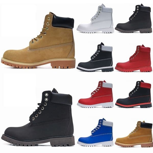 Designer Ankle Boots For Mens Womens Classic Paltform Booties Yellow Brown Black Red Leather Work Out Casual Hiking Shoes Man Autumn Winter Sneakers Size 36-46