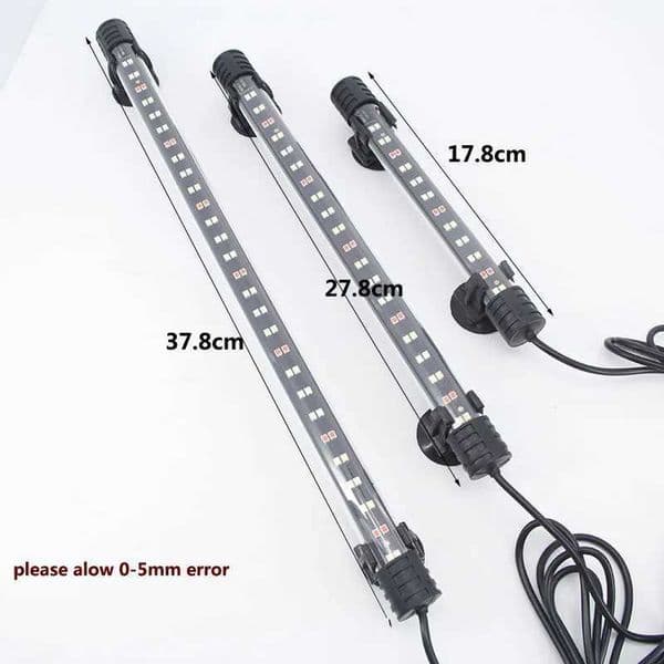 Colorful Aquarium Light Fish Tank Submersible Light Lamp Waterproof Underwater LED Lights Aquarium Lighting k K5 Z260519