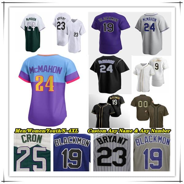 Kris Bryant ColoradoS Rockies Baseball Jersey TJ Rumfield Hunter Goodman Johnston Moniak Ezequiel Tovar Kyle Karros Willi Castro Chase Dollander Edouard Julien 4X