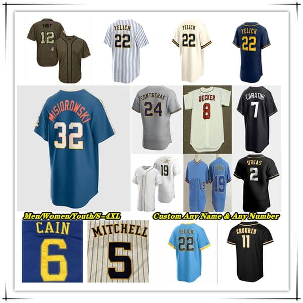 Milwaukees Jersey Brewers Jackson Chourio 22 Yelich Sal Frelick William Contreras Brice Turang Robin Yount Joey Ortiz Brandon Lockridge David Hamilton Mitchell