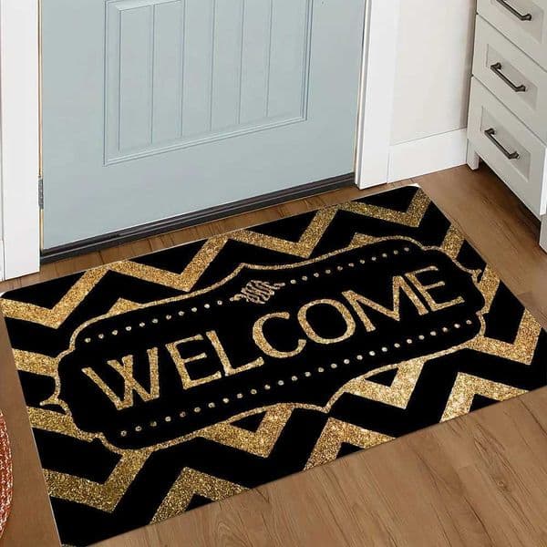 Welcome Mat Carpet Rug - Pattern Design Home Decoration Non-Slip Floor Mat for Entryway Door Mat Floor Mat Welcome Mat L260519