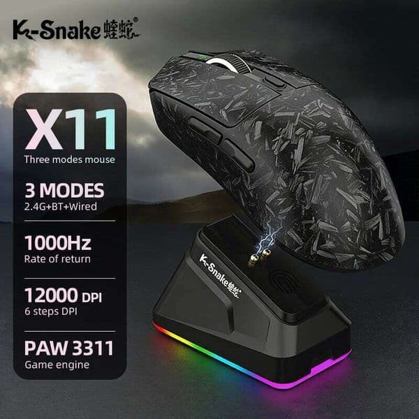 X11 BT wireless mouse gaming e-sports three-mode laptop desktop computer lightweight magnetic charging 26Y0519