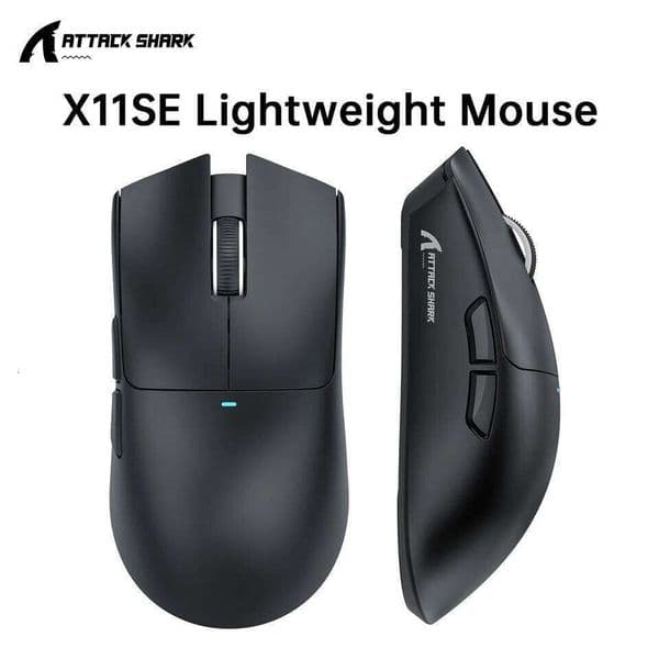 ATTACK SHARK X11 SE Wireless Gaming Mouse 22000 DPI,PixArt PAW3311 Sensor,BT/2.4G/Wired,59g Lightweight,2000W Clicks 26Y0519