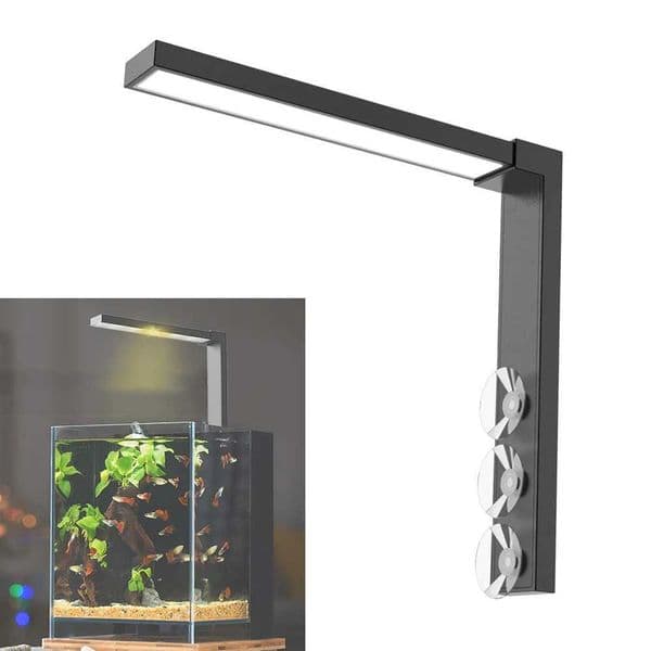 ABS Small Fish Bowl LED Light Desktop Aquarium Algae Aquatic Plants Light Dual Mode Switching Aquarium Fill Light Z260519
