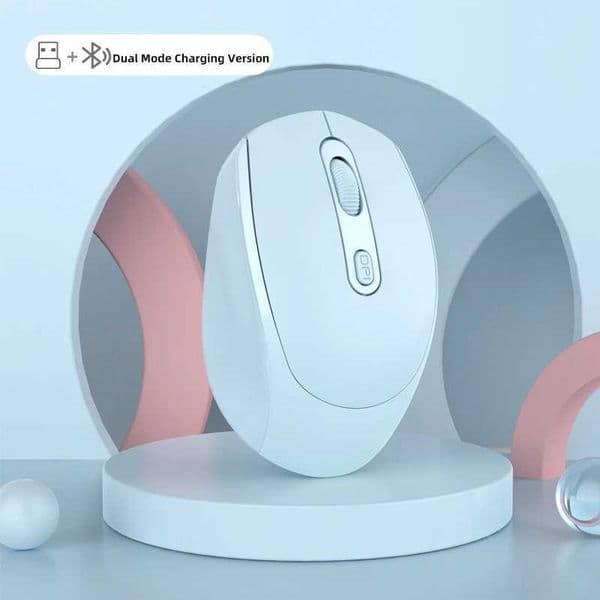 Wireless Rechargeable Bluetooth 24G USB Mouse Silent 1600DPI Mouse For iPad for MacBook Phone Notebook Laptop Tablet PC Z260519
