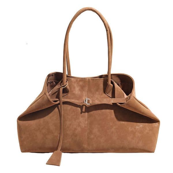 Cross-border Maillard retro frosted high-end commuter women's shoulder bag, large-capacity handbag tote bag