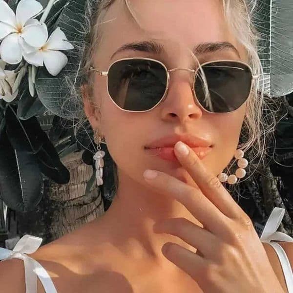 Sunglasses Women Mirror Retro Sun Glasses Luxury Vintage Female Black Oculos UV400 AC Square Frame Glasses Luxury Vintage Glass L260519