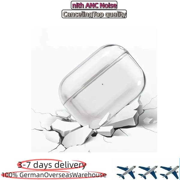 DEU Stock ANC Noise for AirPods pro 3 2 earphone 3rd 5 4 6 airpod earphones 3 Solid Silicone Cute Headphone Cover Wireless Charging 3nd 2nd anc new case