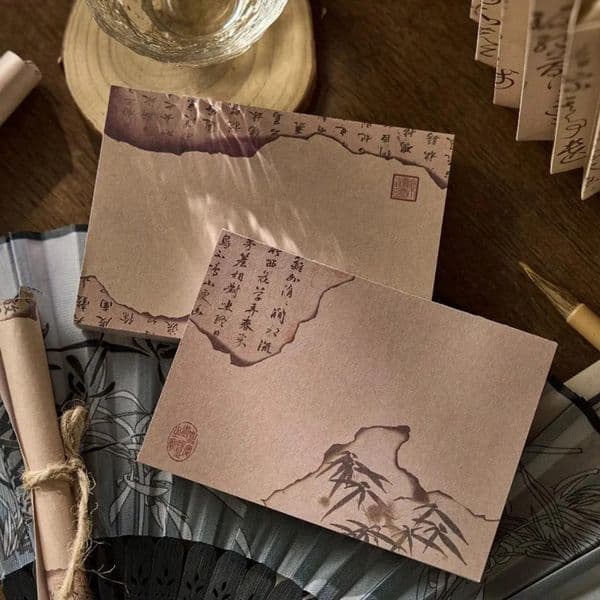 Bulk Office Supplies Wholesale Chinese Ancient-Style Instagram Message Portable Notepad 80 Pieces Of Memos school Hand-Held Notes Free Shipping 6