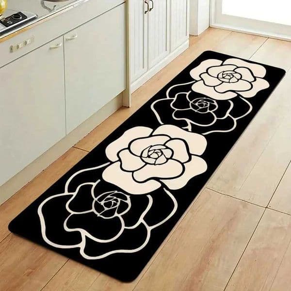 VIKAMA Camellia Non-Slip Rug Soft Living Dining Room Home Decor RugJ260519