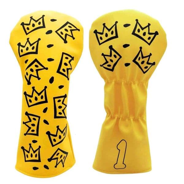 Club with Crown Design - Durable Synthetic Cover for Driver Cover, Creative Christmas Golf cover 26Y0519