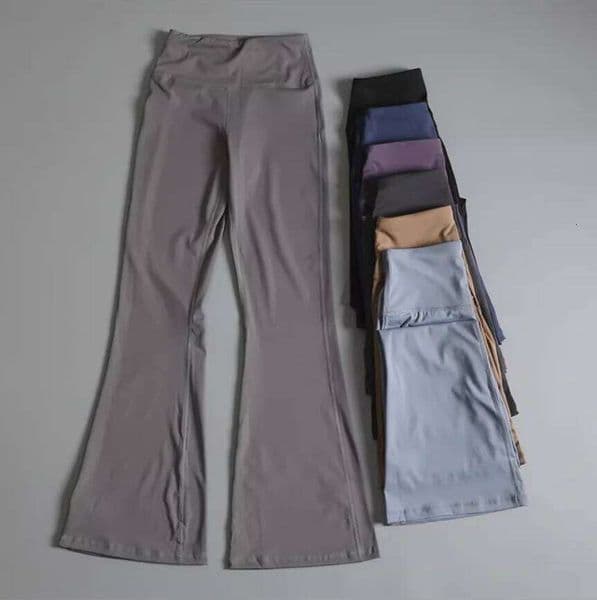 High-Waist Yoga Pants Women Slimming Bootcut Design Quick-Dry Breathable Fashionable for Dancing Fitness And Daily Wear 26W0519