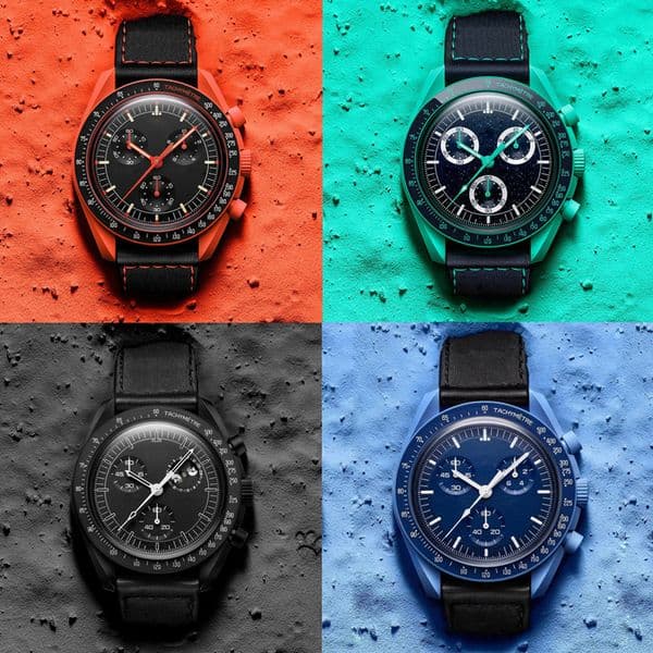 Mens Watch Automatic Quarz Moons Watch Bioceramic Designer Watches High Quality Water Proof Luminous Chronograph Leather Strap Wristwatches With Box