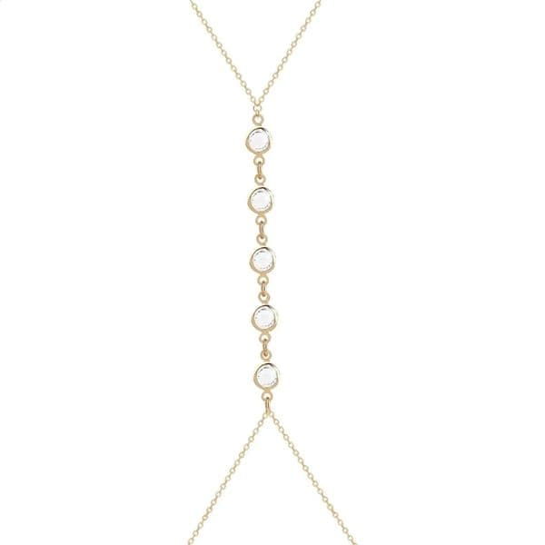 Summer Beach Crystal Belly Waist Chain 26 Inches Body Chains for Women Layered Rhinestone Crossover Bikini Bra Jewelry 260518
