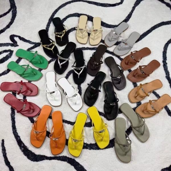 Designer Miss Sandals Women Flip Flops Hsandal Summer Casual Beach Sandal High Quality Genuine Leather Luxury Flat Slippers Fall Slides Mules Size 35-41