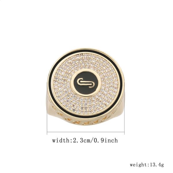 Round mens and womens rings size 789 fashionable simple business decorative jewelry 260518