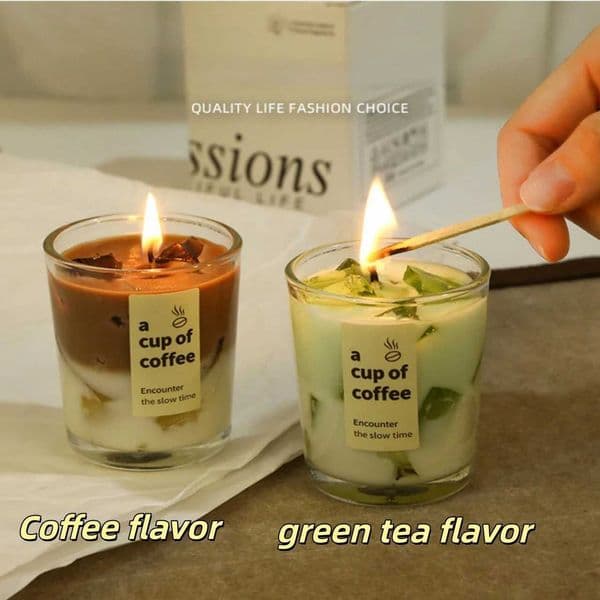 Coffee aromatherapy candles wholesale home creative ins wind high-grade atmosphere scented candles ornaments and giftsJ260519