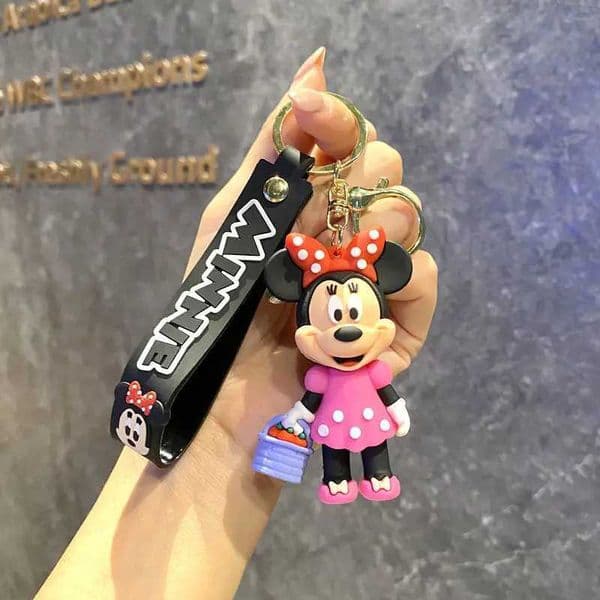 Cartoon Anime Series Minnie Keychain High-quality Cute Keychain Creative PVC Minnie Car Pendant Gift L260518O2TK