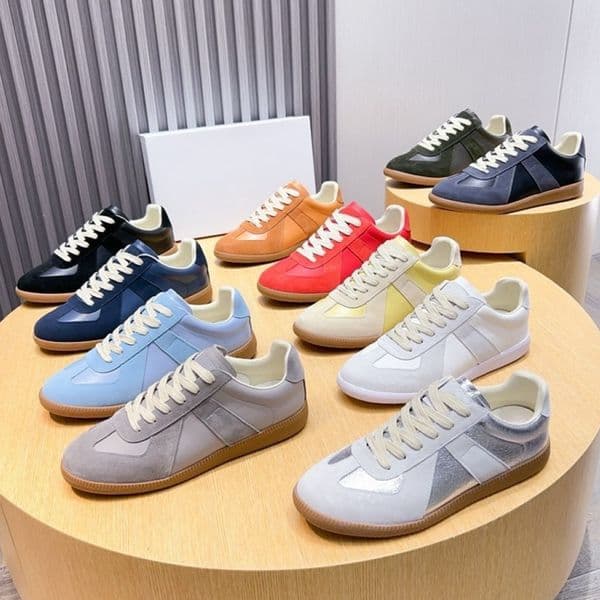 Designer Shoes margela Sneakers german mm6 army gum gats Trainer paint Trainers gat Sneaker black grey white brown Men Women size 36-46