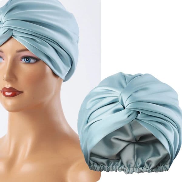 Unisex Solid-Color Adjustables Silk Satins Hair Bonnets High Elasticity Soft Sleep Cap For Women Men 260518