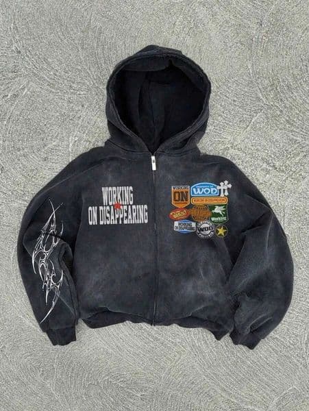 Y2K American hiphop personty pattern print hoodie men clothing strtwear Harajuku jacket gothic casual zip up hoodies X250910