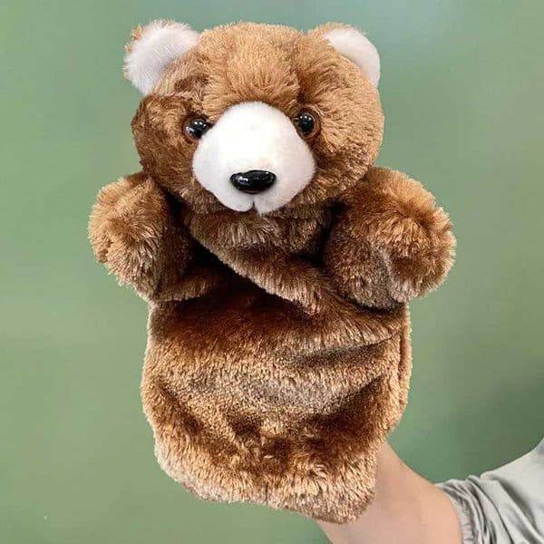 Bear Hand Puppet Dolls Plush Hand Doll Early Education Learning Toys Children netes Puppets For Telling Story L2605192MXU