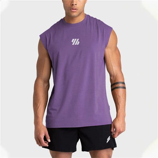 Simple Fashion Geometry Graphic Gym Tank Tops Summer Trend Sleeveless 3D Printed Sports Vest Cool Streetwear Mens Fitness Tops 260519
