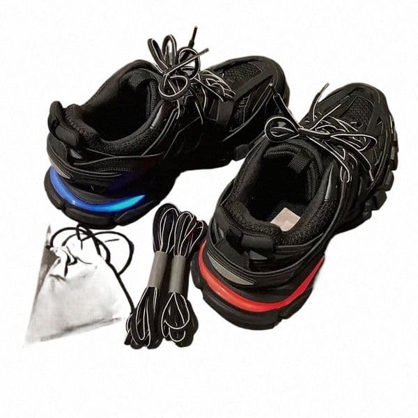 track Led 3.0 Designer Shoes Led Tracks Dress Shoes Casual Shoes Trainer Luxury 3 3.0 Lamp Sneakers Men Women Trainers Paris Lace up Phantom Chunky Sn U27y#