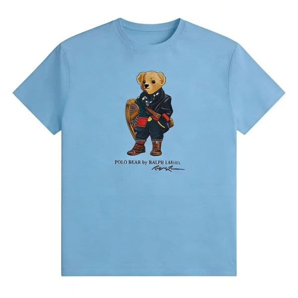 26ss womens t shirt designer shirt fashion graphic tee bear pattern print summer tee color womens tshirt breathable shirt short sleeved clothes asian size S-3XL