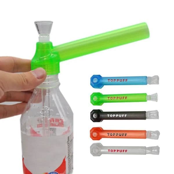 TOPPUFF Acrylic Bong Smoking Accessories Portable Screw-On Water Pipe For Tobacco Herb Holder instant screw