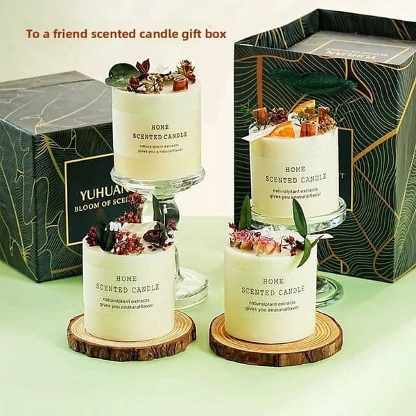 Forest Home Fragrance Candle Hotel Home Soy Wax Smokeless Birthday Gift Comes with Gift Box Aromatherapy Set Premium GiftJ260519