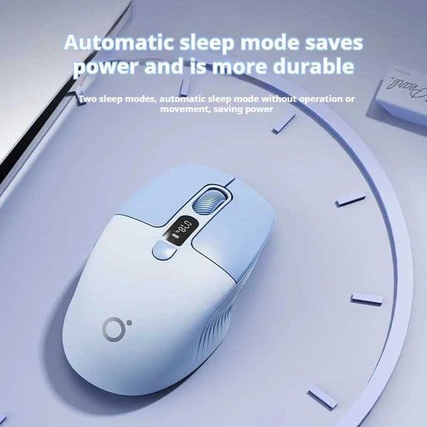 EWEADN Wireless Silent Gaming Mouse Mini Dual Mode BT/24G Type-C Rechargeable for Laptop/Desktop Office Casual Gaming Z260519