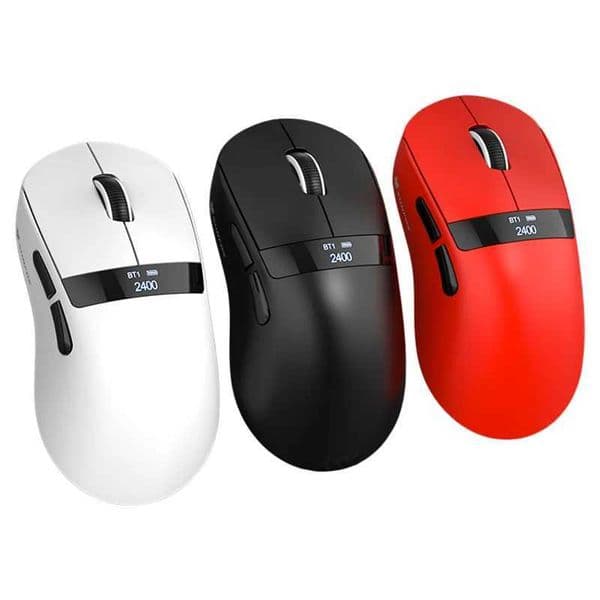 XunFox Wireless Gaming MouseLightweight Triple-Mode with RGB Charging BasePAW3311 Senser500mAh battery12000DPIMAX Z260519