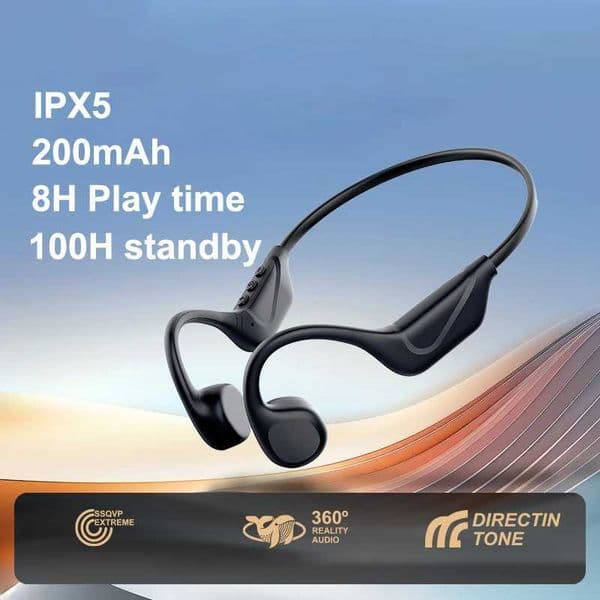 Bluetooth Bone Conduction Headset 8H Long Battery Life LPlay Time Call Noise Reduction Running Cycling Sports Headsets New Z260519