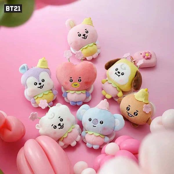 Kpop BTS BT21 Spring Fantasy Series Plush Toy Kawaii Cartoon Backpack Ornament Doll Keychain Pendant Companion Toys L260518BWY3