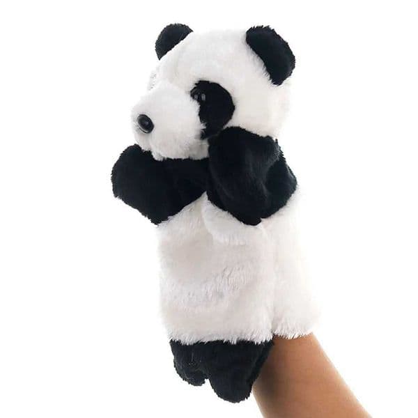 1Pcs Cute Panda Design Hand Puppet for Children 25Cm Soft Touch Material Enhances Parent Child Bond Storytelling Role Play L260519IT6L